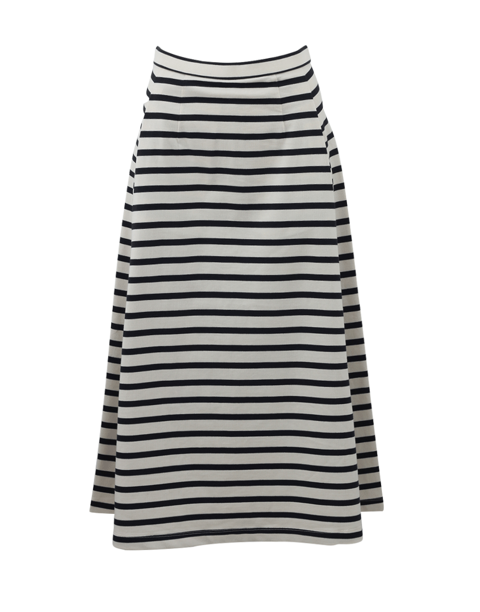 T BY ALEXANDER WANG-Stripe A-Line Skirt-