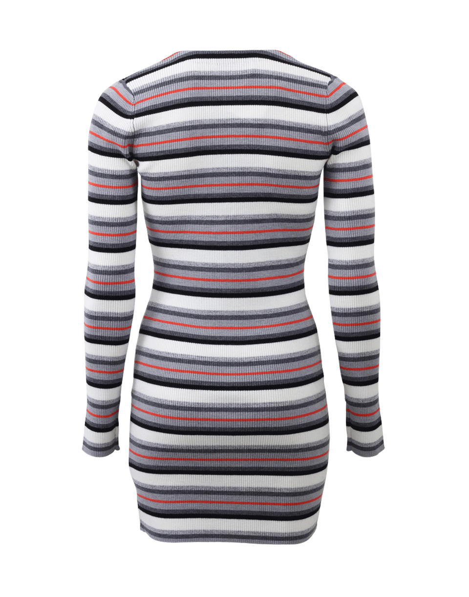 T BY ALEXANDER WANG-Merino Fitted Striped Cardigan-