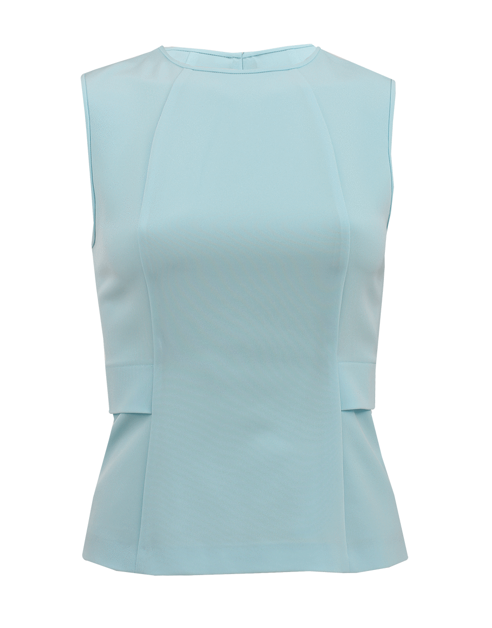 T BY ALEXANDER WANG-Sleeveless Crewneck Back Zip Top-