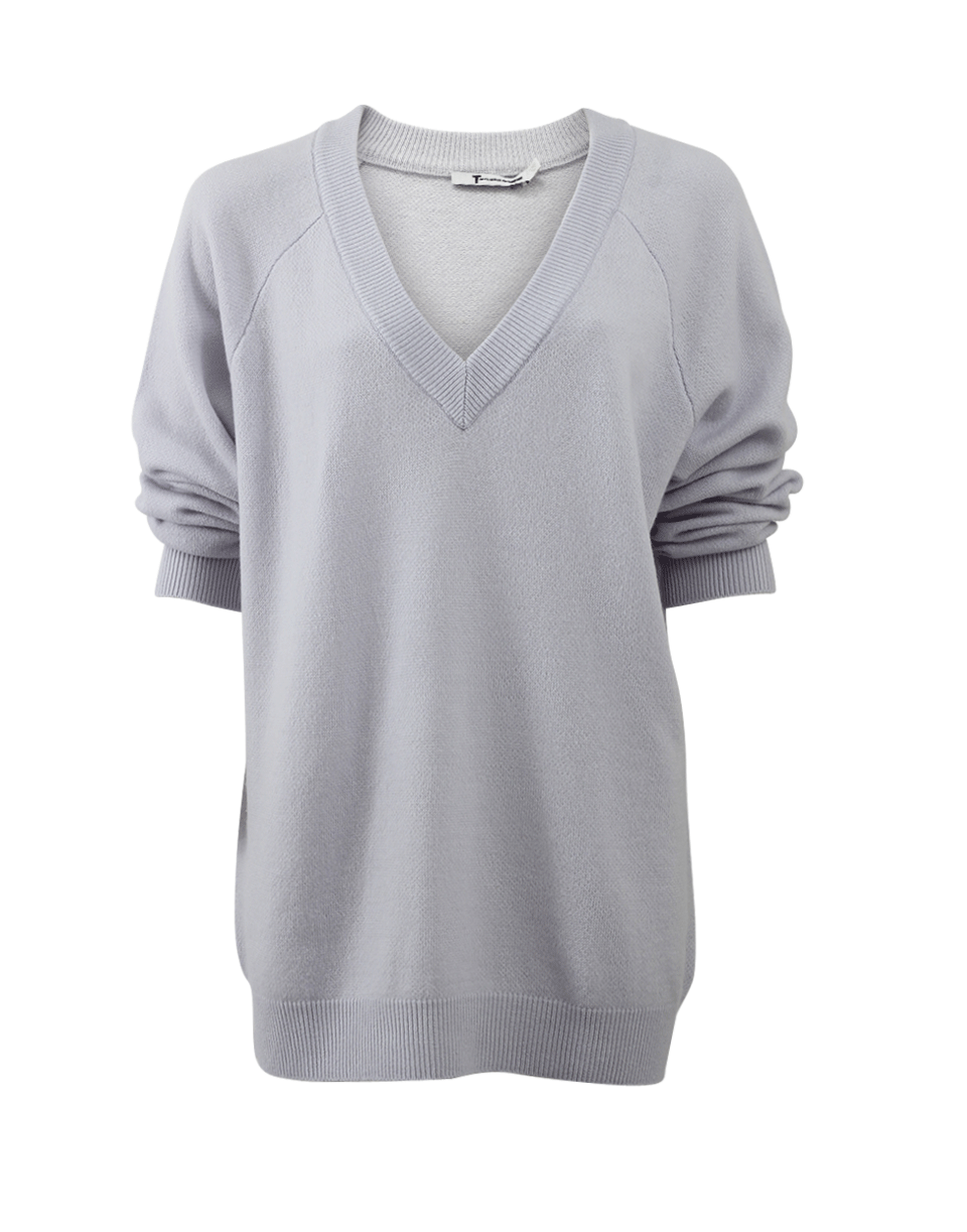 T BY ALEXANDER WANG-Deep V-Neck Sweater-