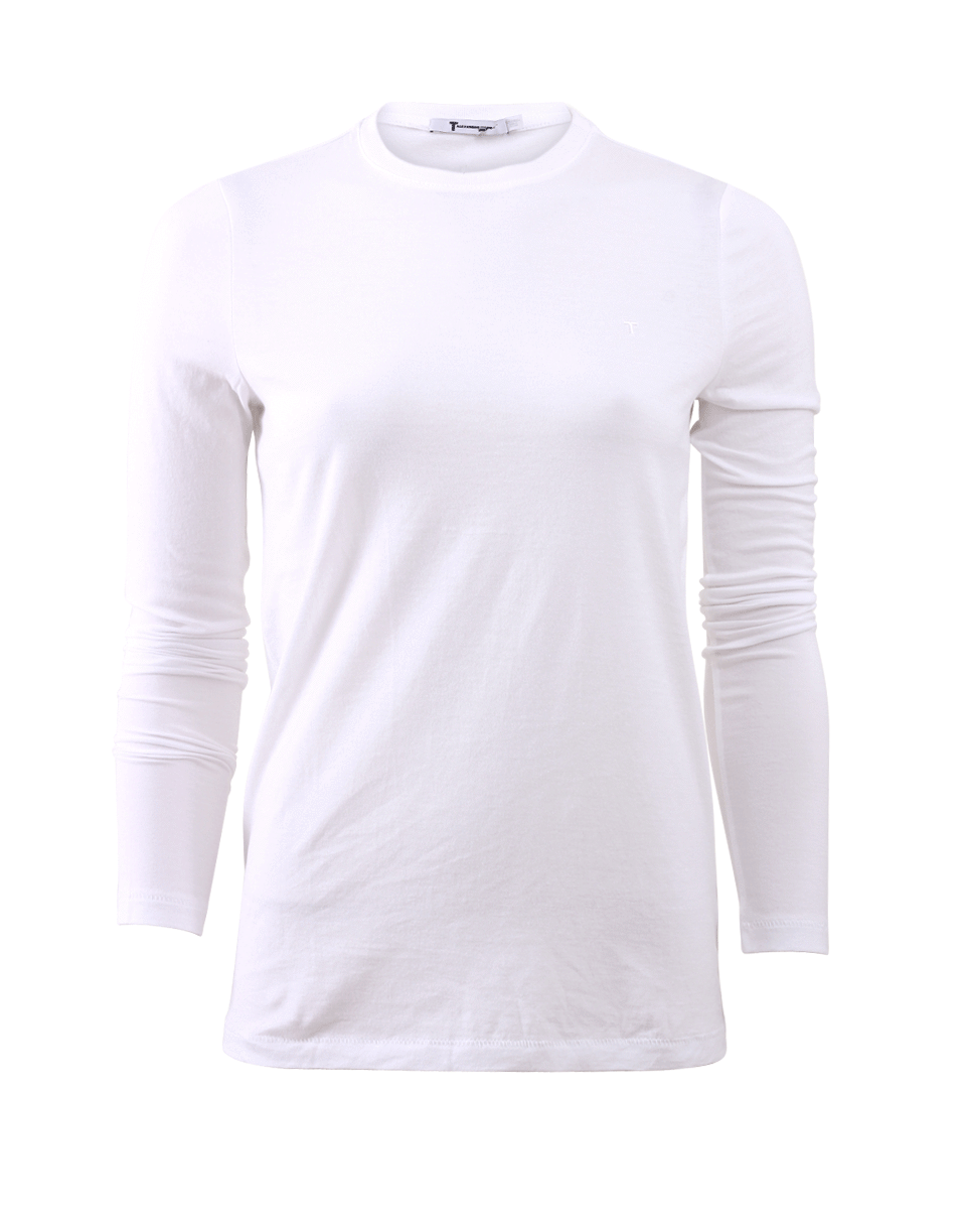T BY ALEXANDER WANG-Long-Sleeve Cotton Tee-