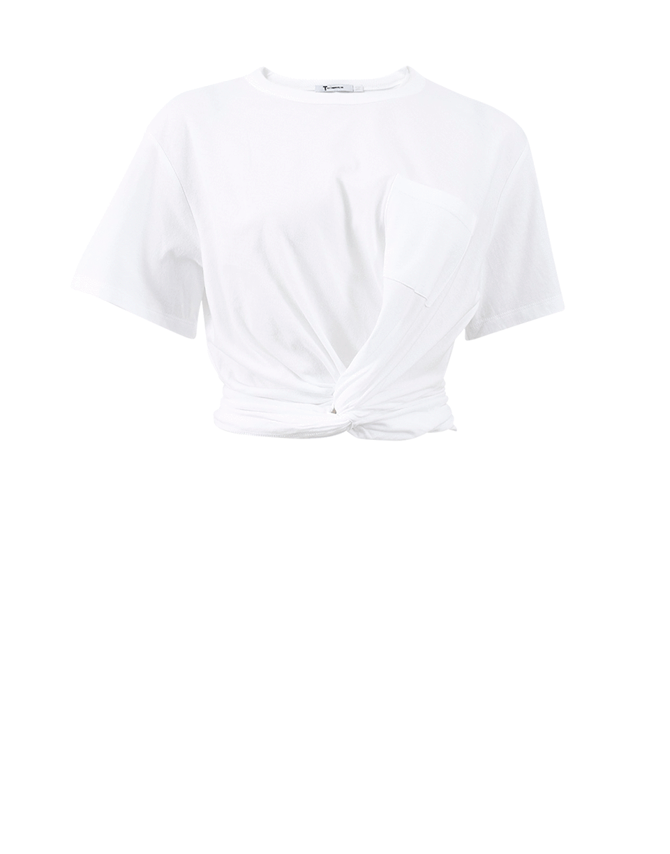 T BY ALEXANDER WANG-Jersey Twist Front Tee-