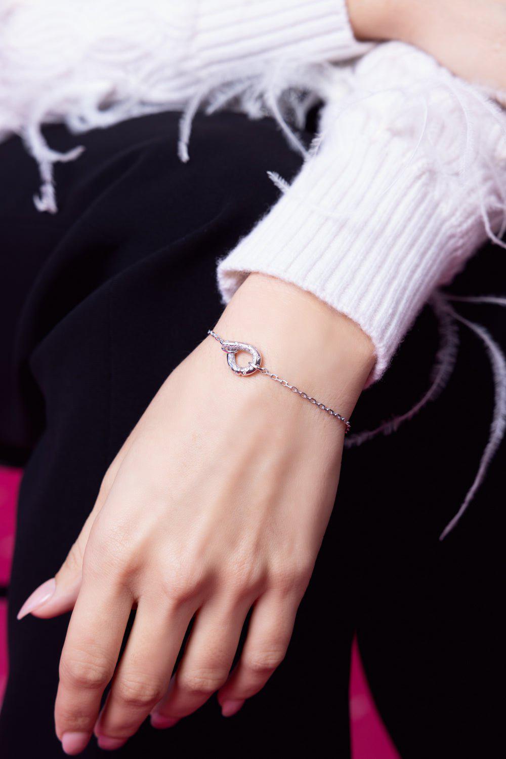 TABAYER-Oera Mono Link Bracelet-WHITE GOLD
