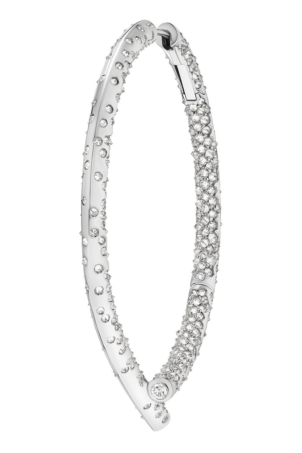 TABAYER-Oera Orb Diamond Earrings-WHITE GOLD