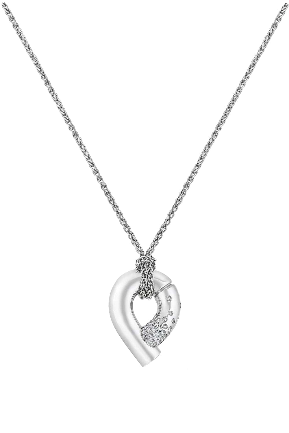 TABAYER-White Gold Pave Diamond Oera Pendant Necklace-WHITE GOLD