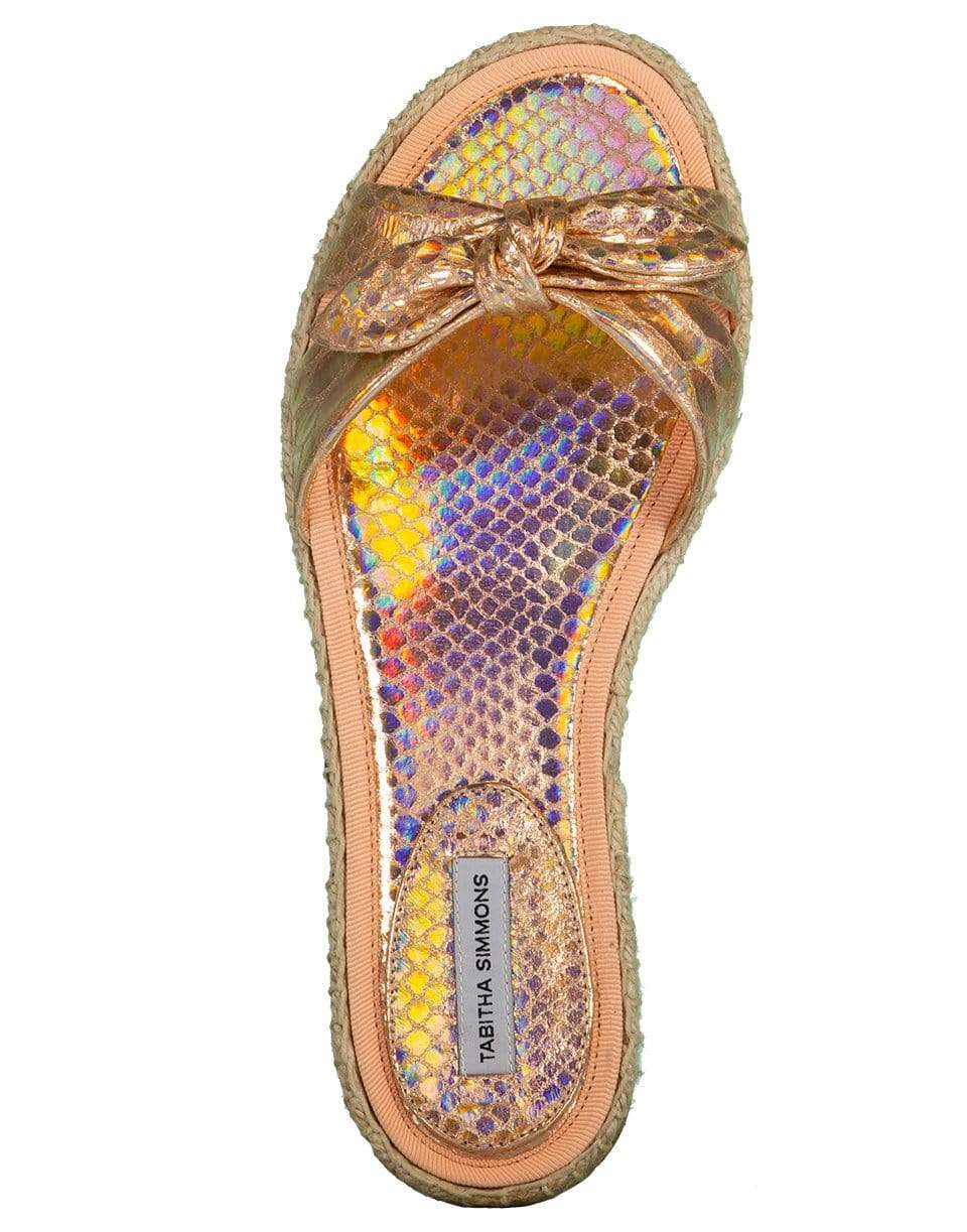 TABITHA SIMMONS-Copper Iridescent Python Heli Slide-