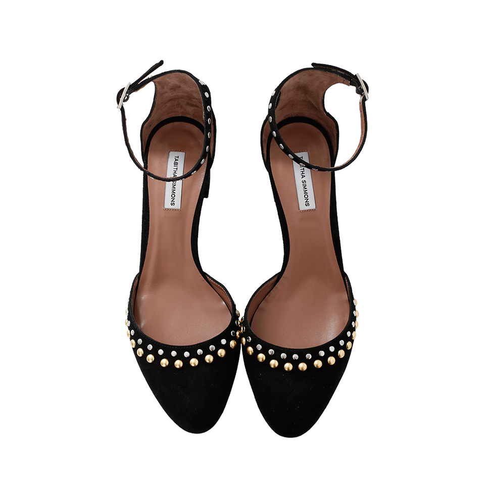 TABITHA SIMMONS-Kidsuede Ankle Strap Pump-