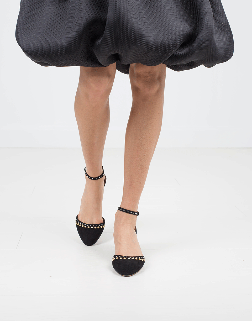 TABITHA SIMMONS-Kidsuede Ankle Strap Pump-