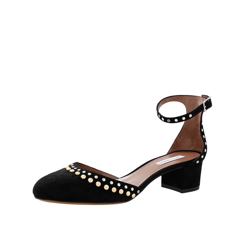 TABITHA SIMMONS-Kidsuede Ankle Strap Pump-