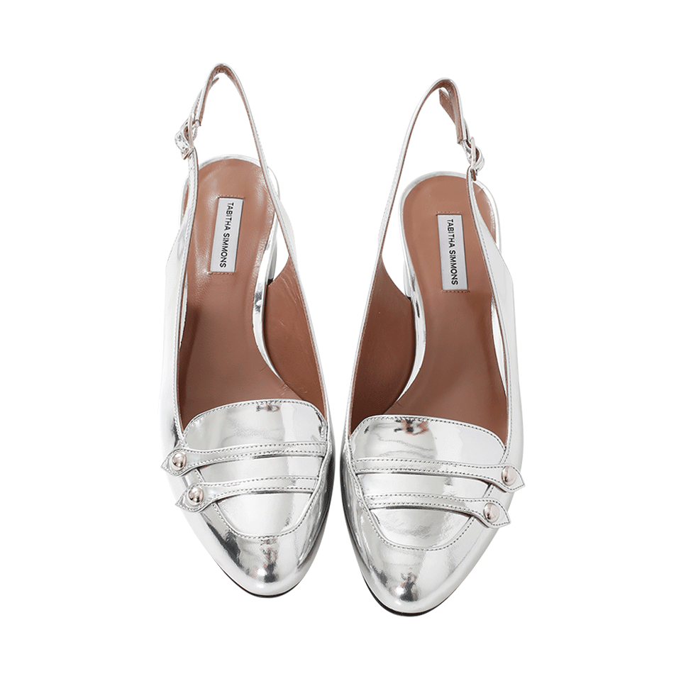 TABITHA SIMMONS-Mirror Met Calf Slingback-