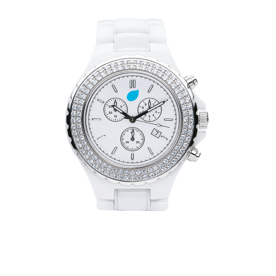TAMARA COMOLLI-Large Chronograph Watch-WHITE
