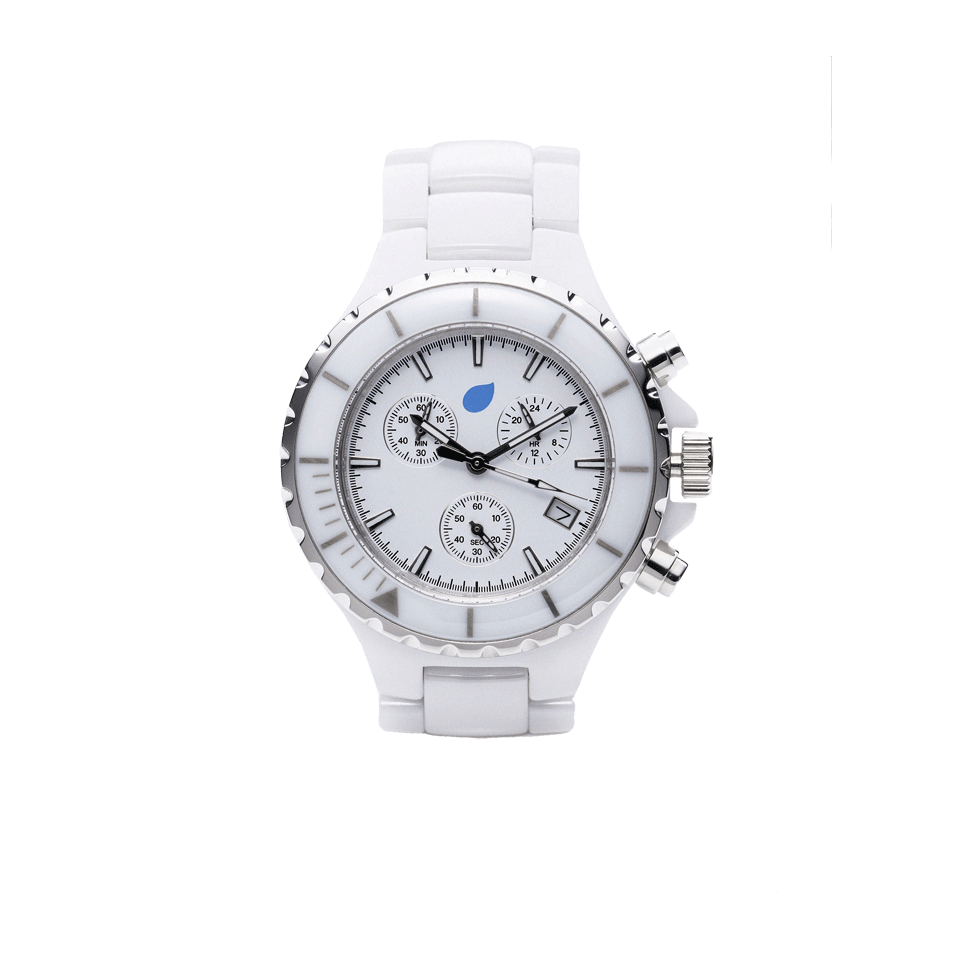 TAMARA COMOLLI-Medium Ceramic Watch-WHITE