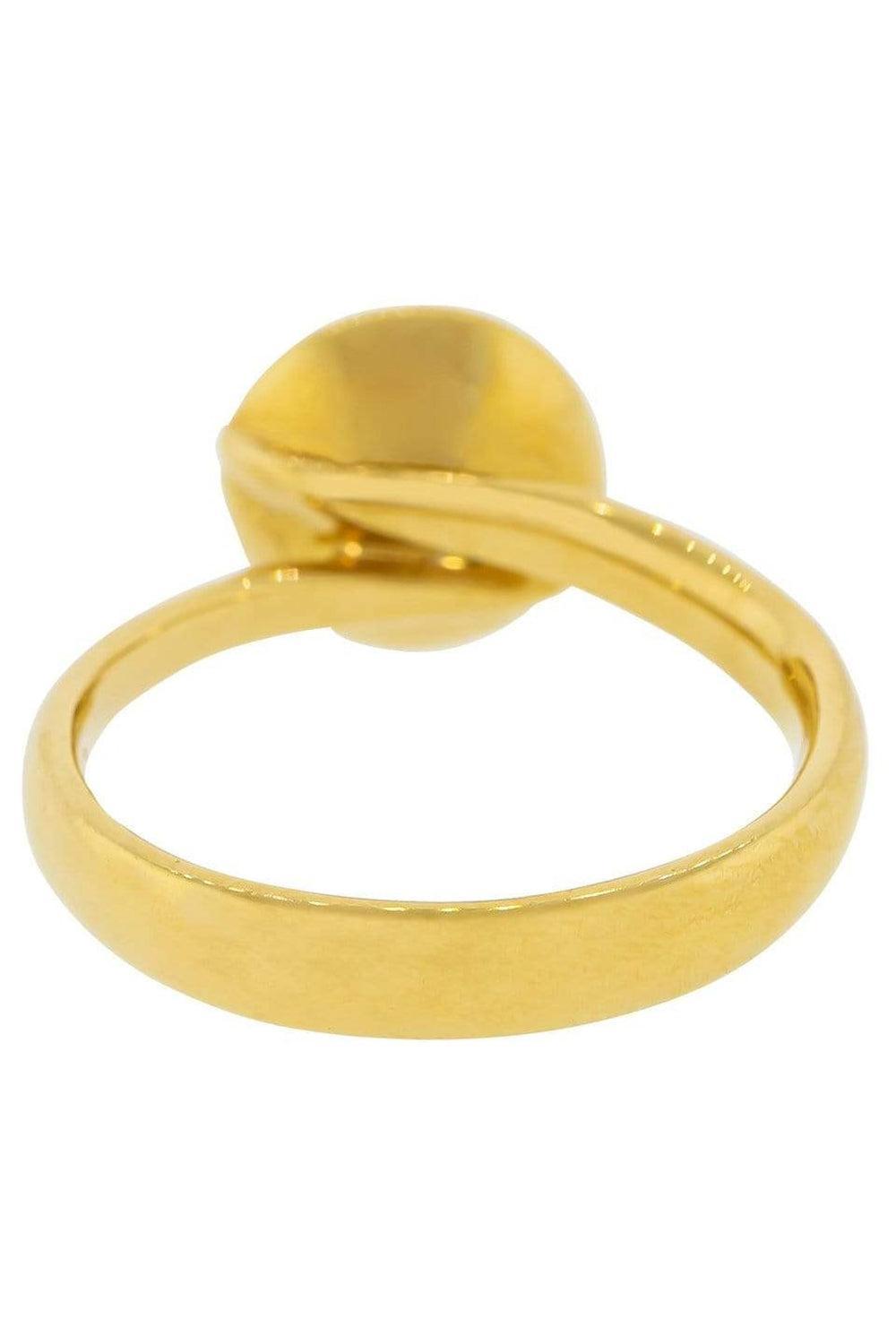 Swiss Topaz Small Bouton Ring-YELLOW GOLD-6.75-JEWELRYFINE JEWELRING-TAMARA COMOLLI