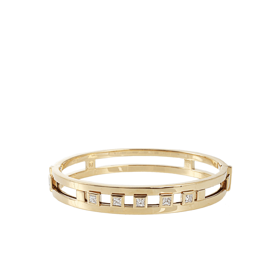 TAMARA COMOLLI-Curriculum Vitae Diamond Bangle Bracelet-YLW GOLD