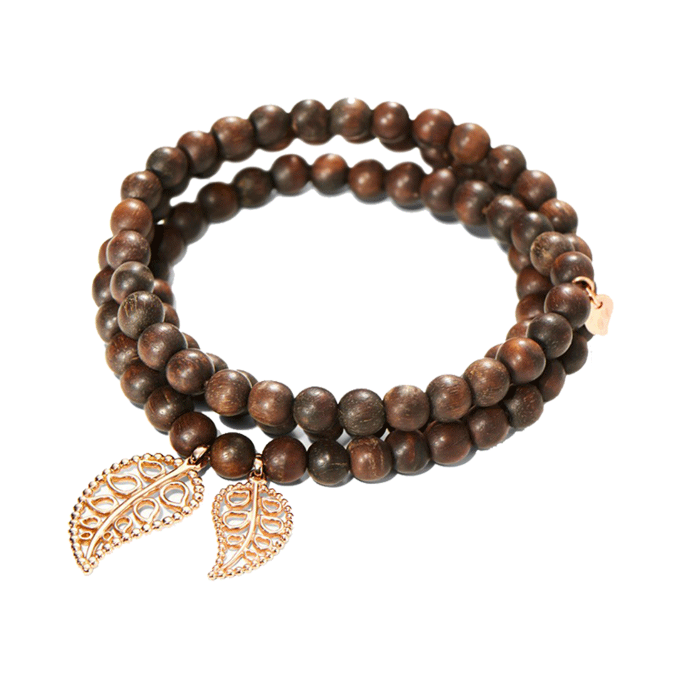 TAMARA COMOLLI-India Snakewood Diamond Wrap Bracelet-ROSE GOLD