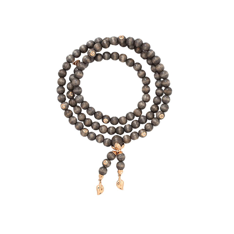 TAMARA COMOLLI-India Greywood Diamond Wrap Bracelet-ROSE GOLD