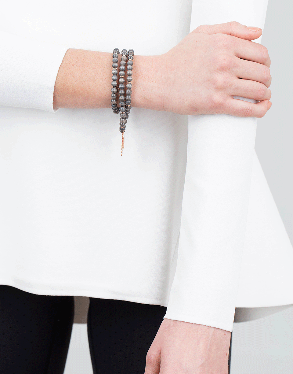 TAMARA COMOLLI-India Greywood Wrap Bracelet/Necklace-ROSE GOLD