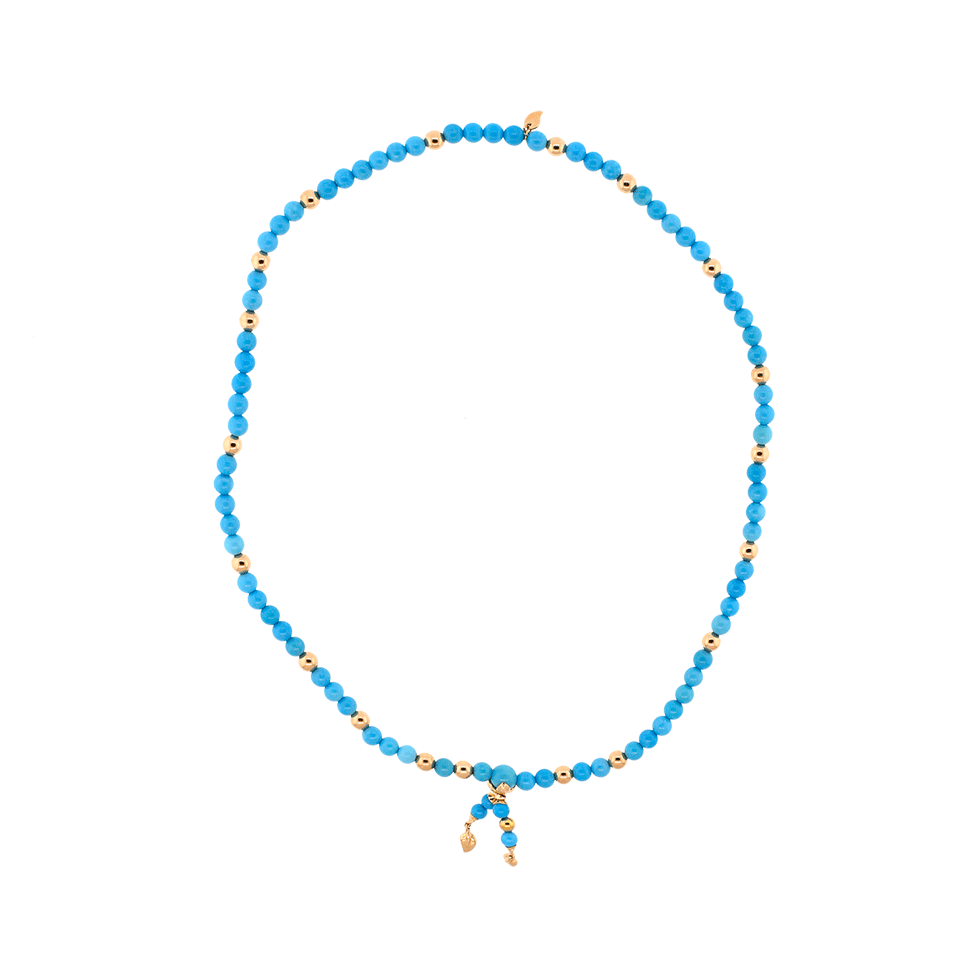TAMARA COMOLLI-Turquoise India Wrap Bracelet-ROSE GOLD