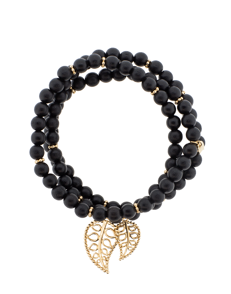 TAMARA COMOLLI-Ebony Wood India Wrap Bracelet-ROSE GOLD