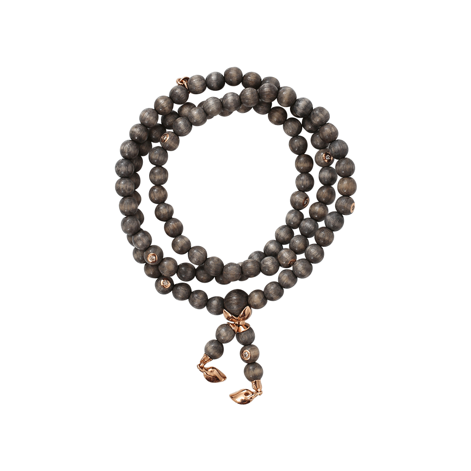 TAMARA COMOLLI-India Greywood Wrap Bracelet-ROSE GOLD