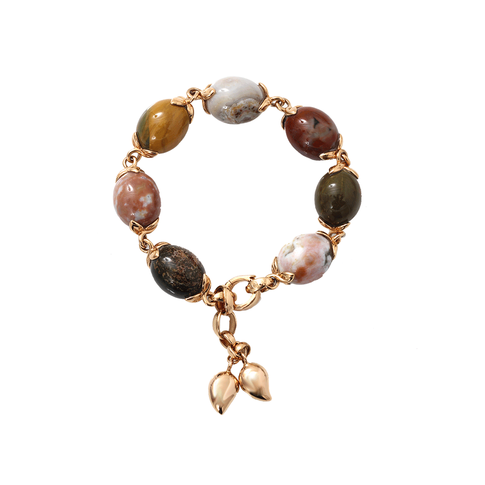 TAMARA COMOLLI-Ocean Jasper Coco Link Bracelet-ROSE GOLD