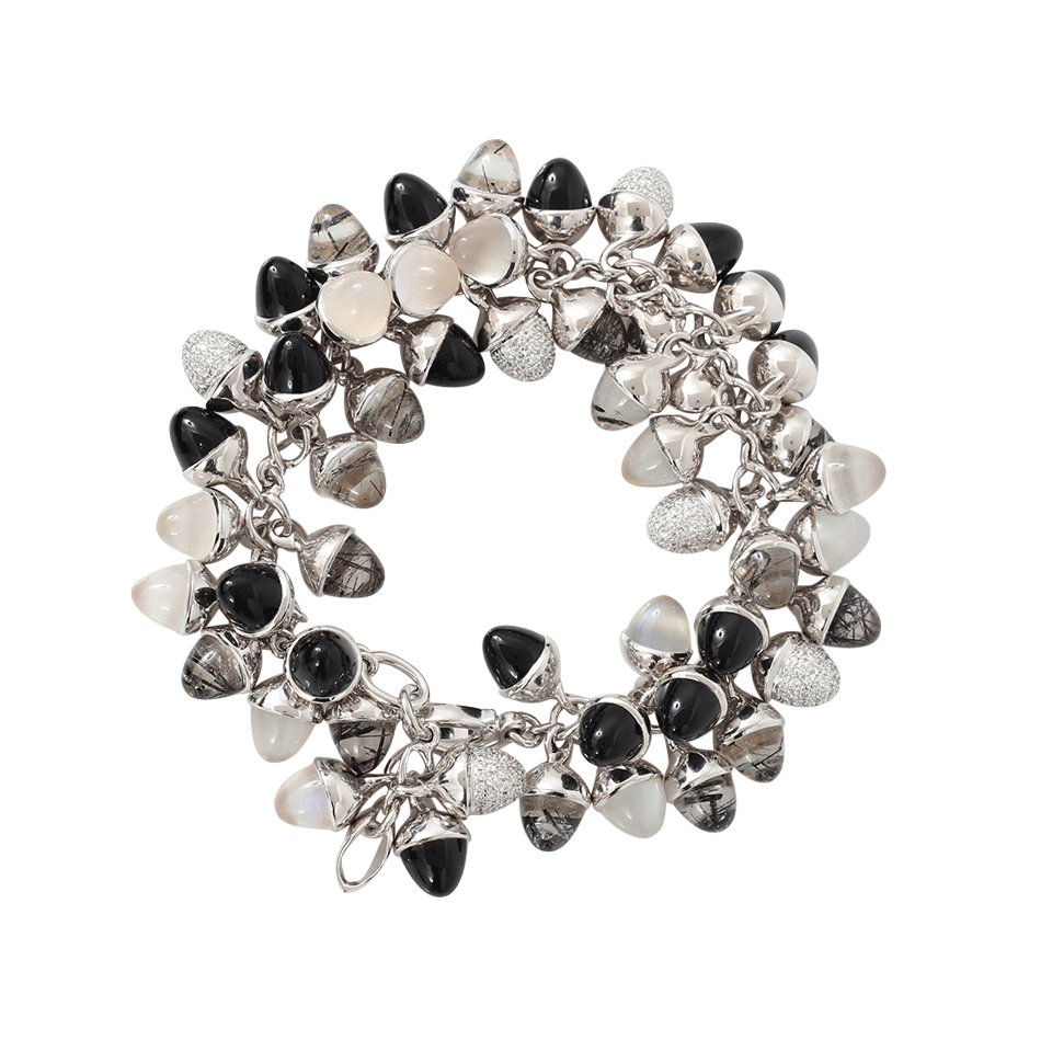 TAMARA COMOLLI-Art Deco Mikado Flamenco Bracelet-WHITE GOLD