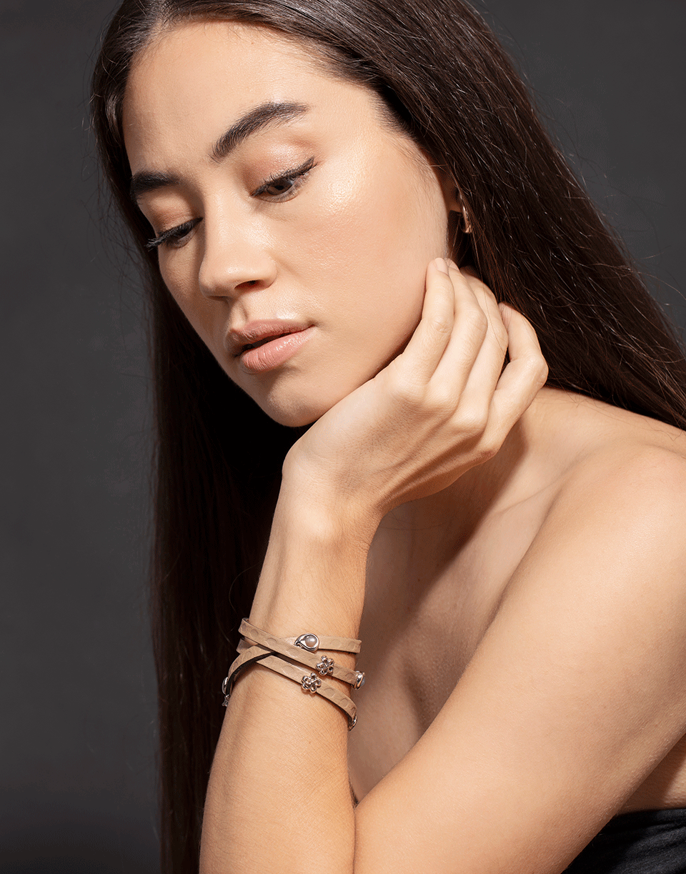 TAMARA COMOLLI-Cashmere Loopy Bracelet-WHITE GOLD