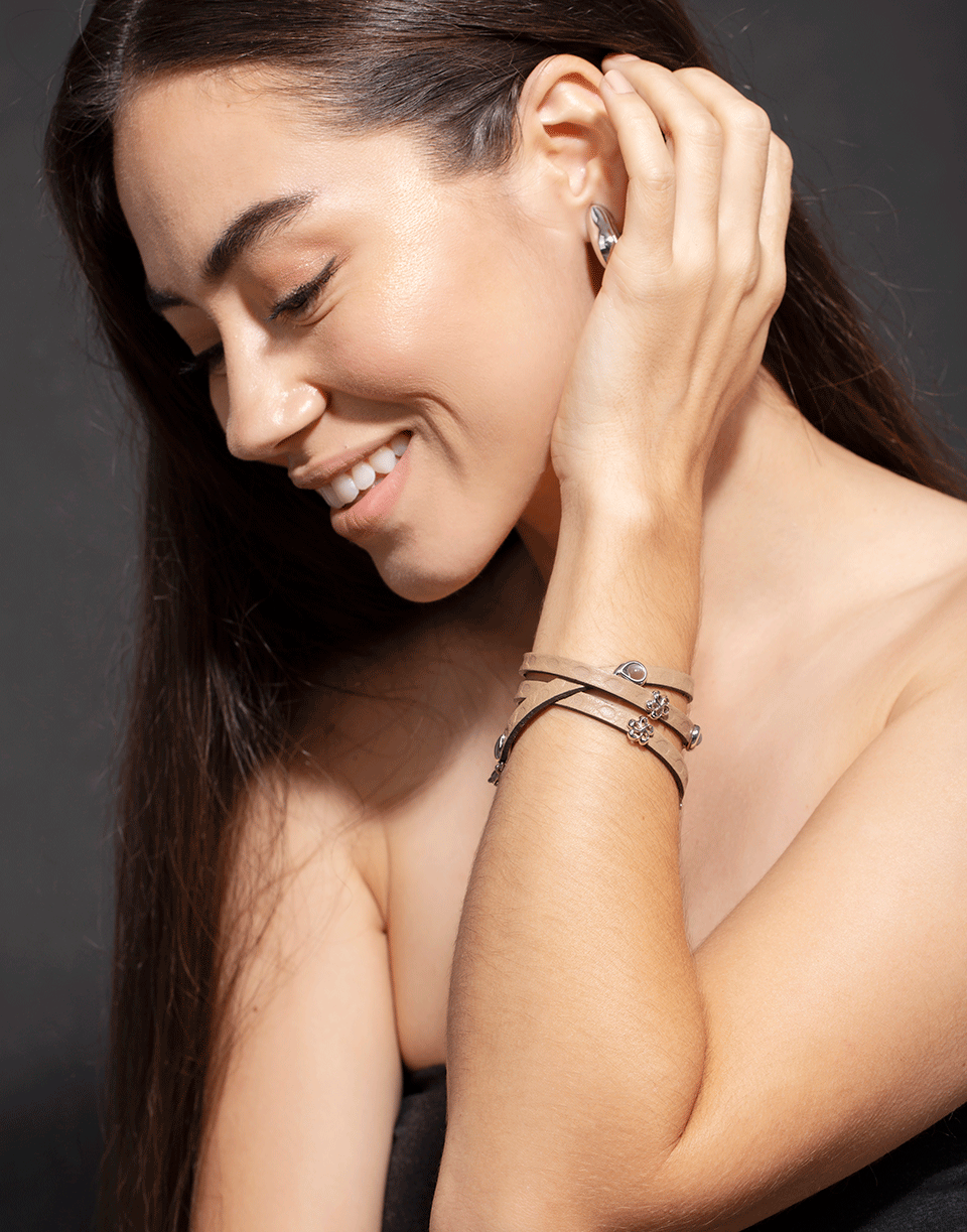 TAMARA COMOLLI-Cashmere Loopy Bracelet-WHITE GOLD