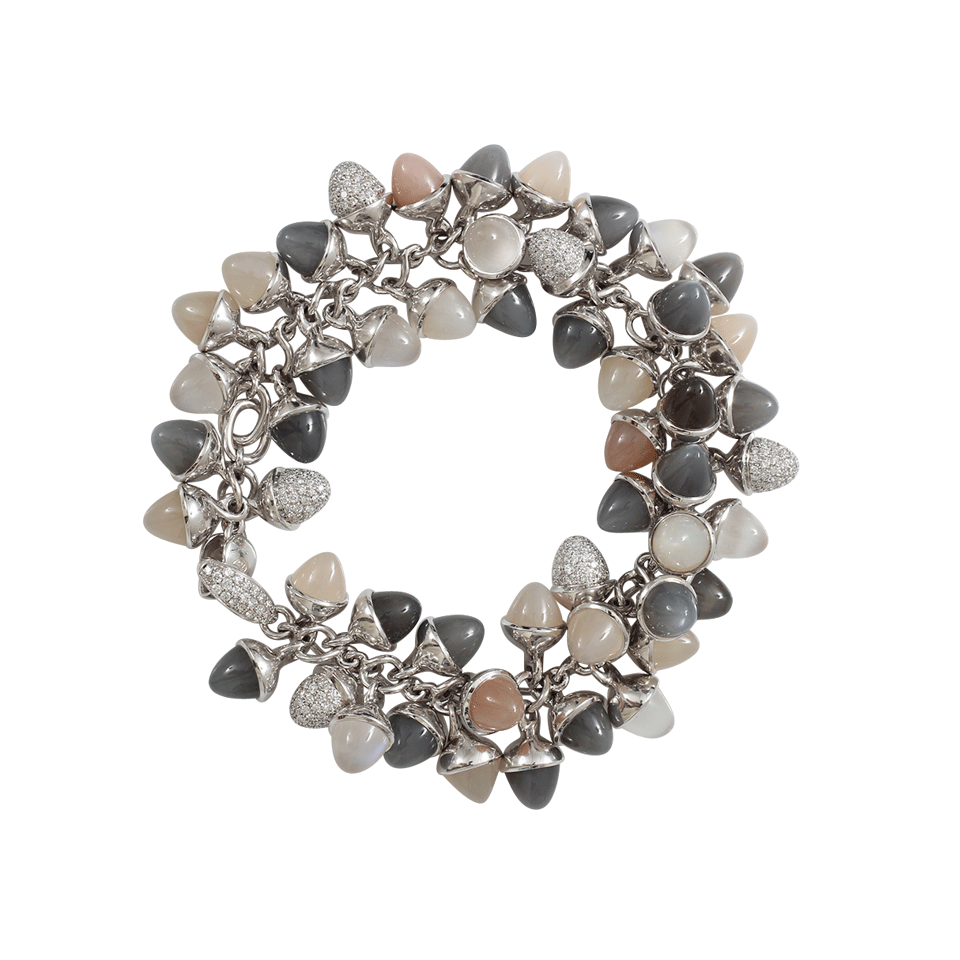 TAMARA COMOLLI-Cashmere Mikado Flamenco Bracelet-WHITE GOLD