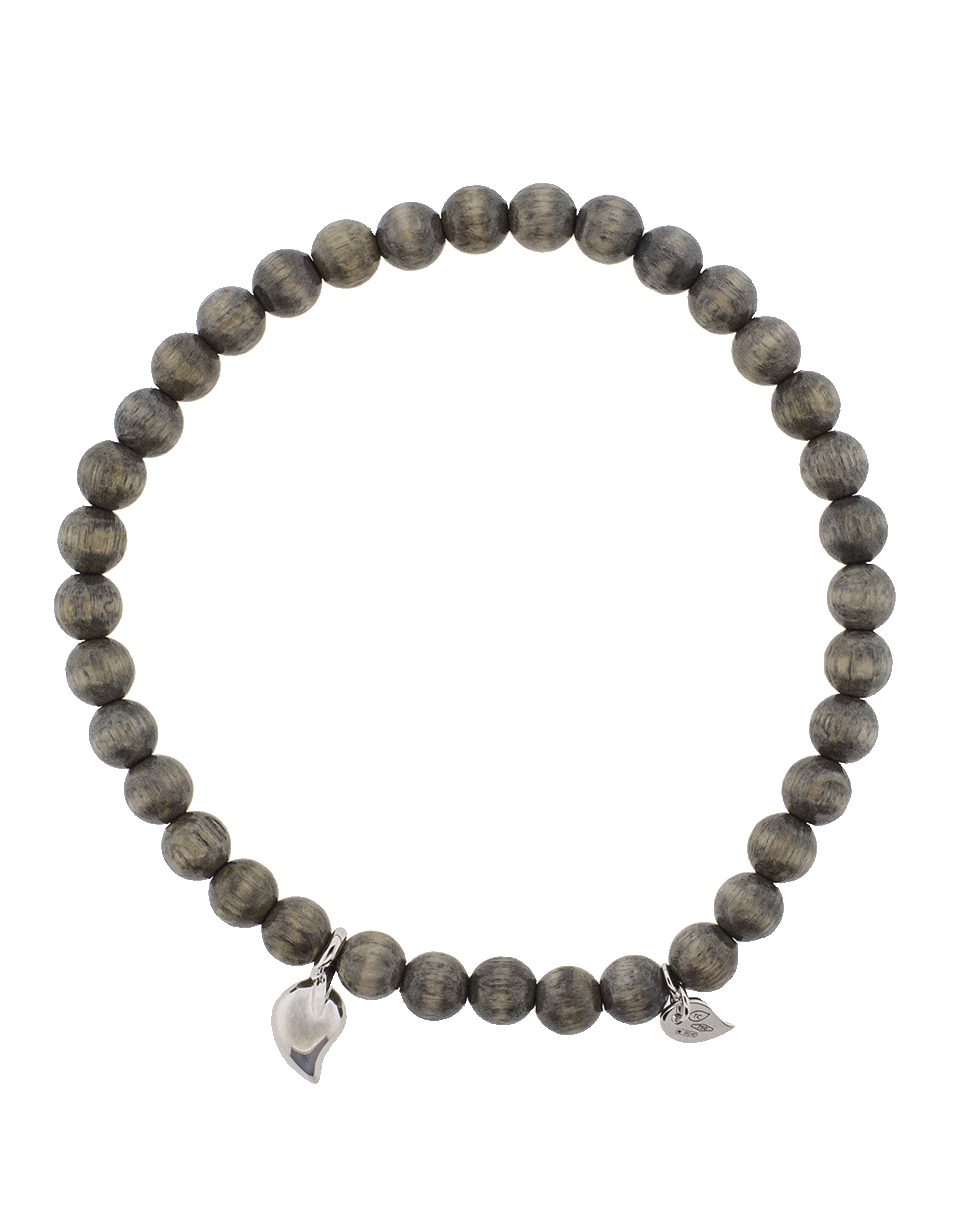 TAMARA COMOLLI-India Greywood Beaded Bracelet-WHITE GOLD