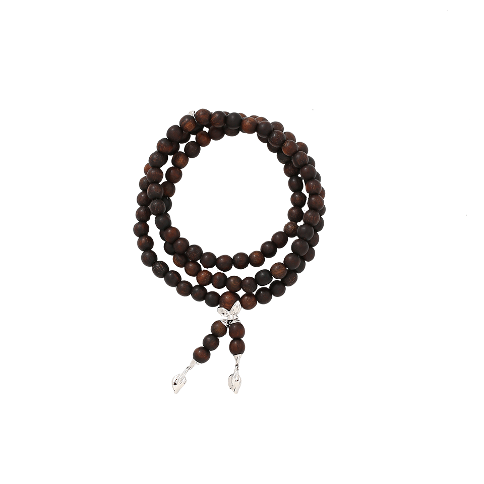 TAMARA COMOLLI-India Agarwood Wrap Bracelet-WHITE GOLD