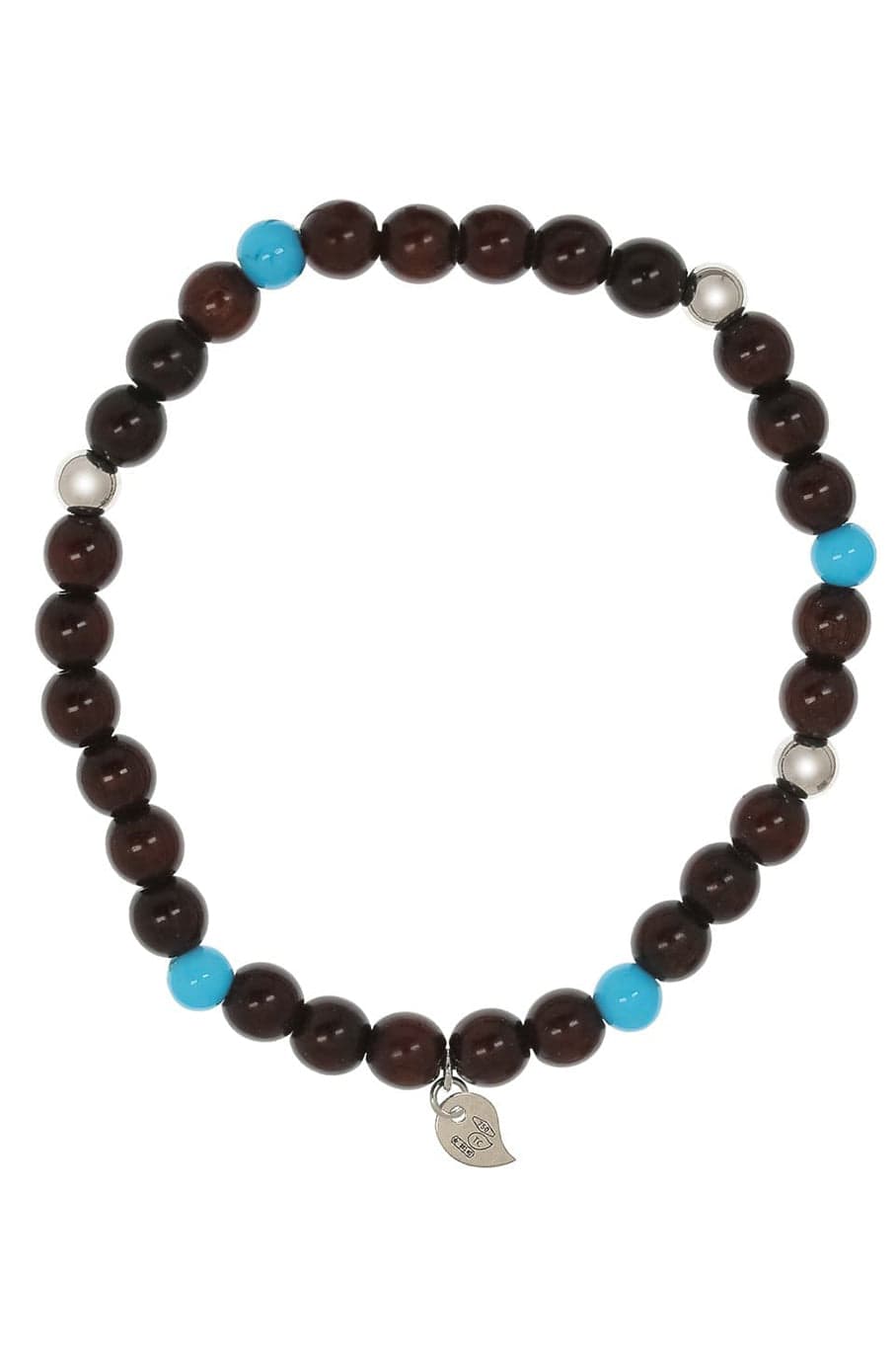 TAMARA COMOLLI-Turquoise and Snakewood India Bracelet-WHITE GOLD