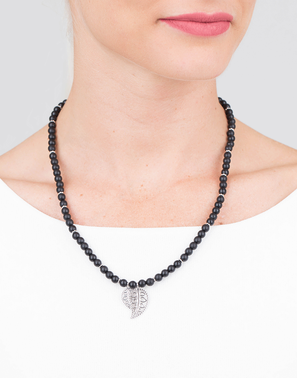 TAMARA COMOLLI-Ebony Wood India Wrap Bracelt-WHITE GOLD