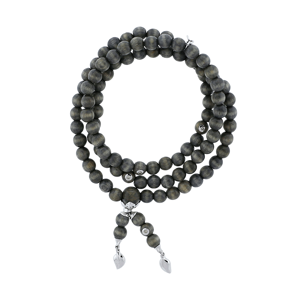 TAMARA COMOLLI-India Greywood Diamond Wrap Bracelet-WHITE GOLD