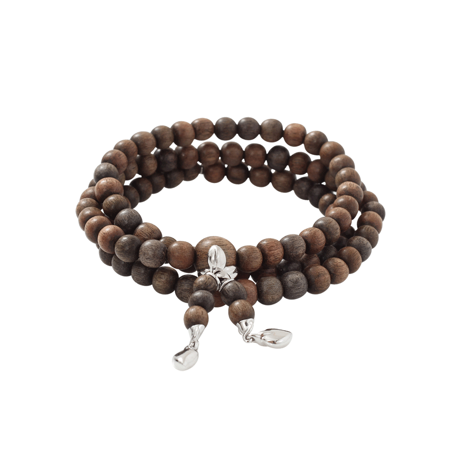TAMARA COMOLLI-India Greywood Wrap Bracelet-WHITE GOLD