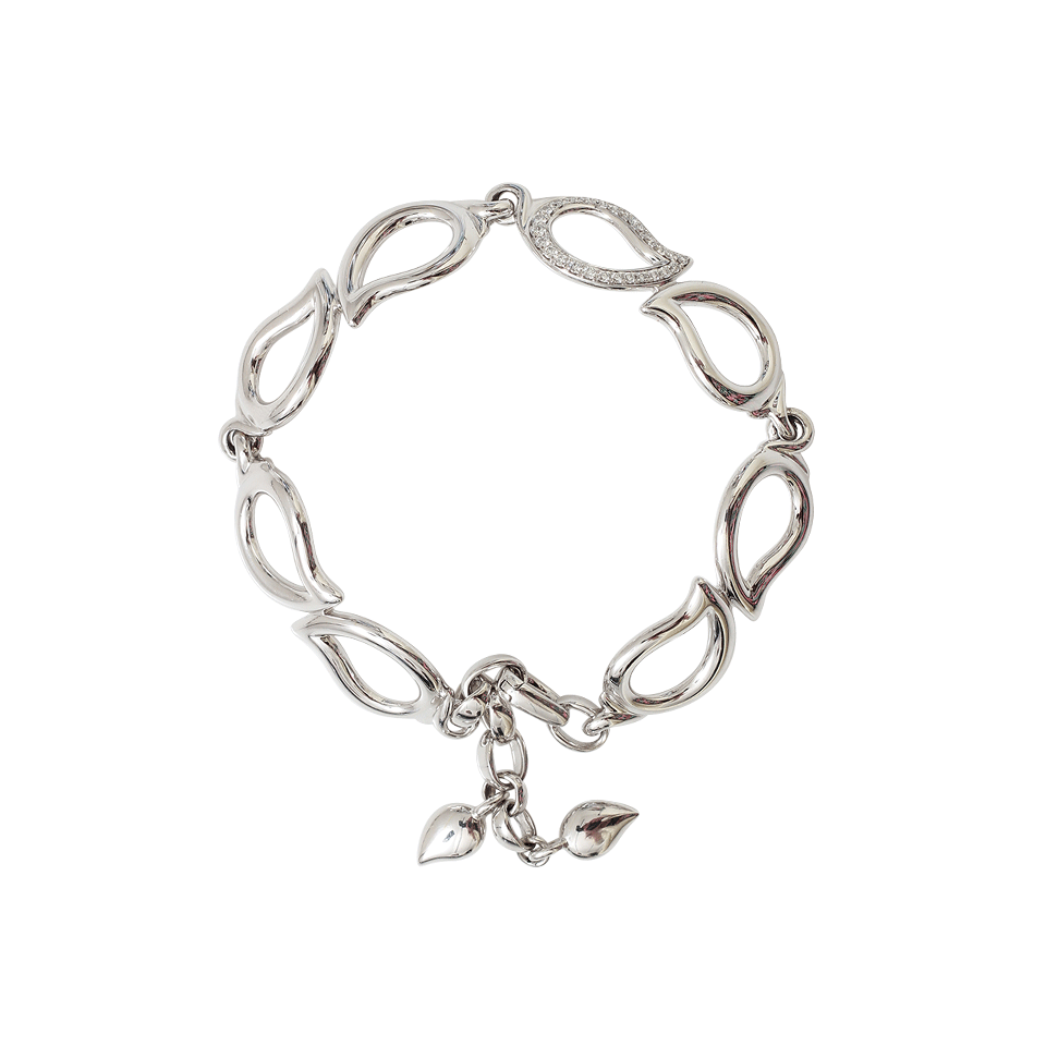 TAMARA COMOLLI-Signature Paveline Bracelet-WHITE GOLD