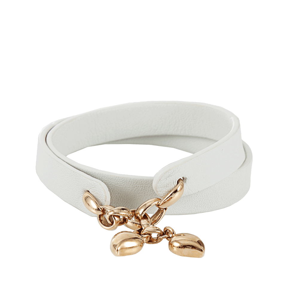 TAMARA COMOLLI-Handmade Leather Loop Bracelet-WHITE