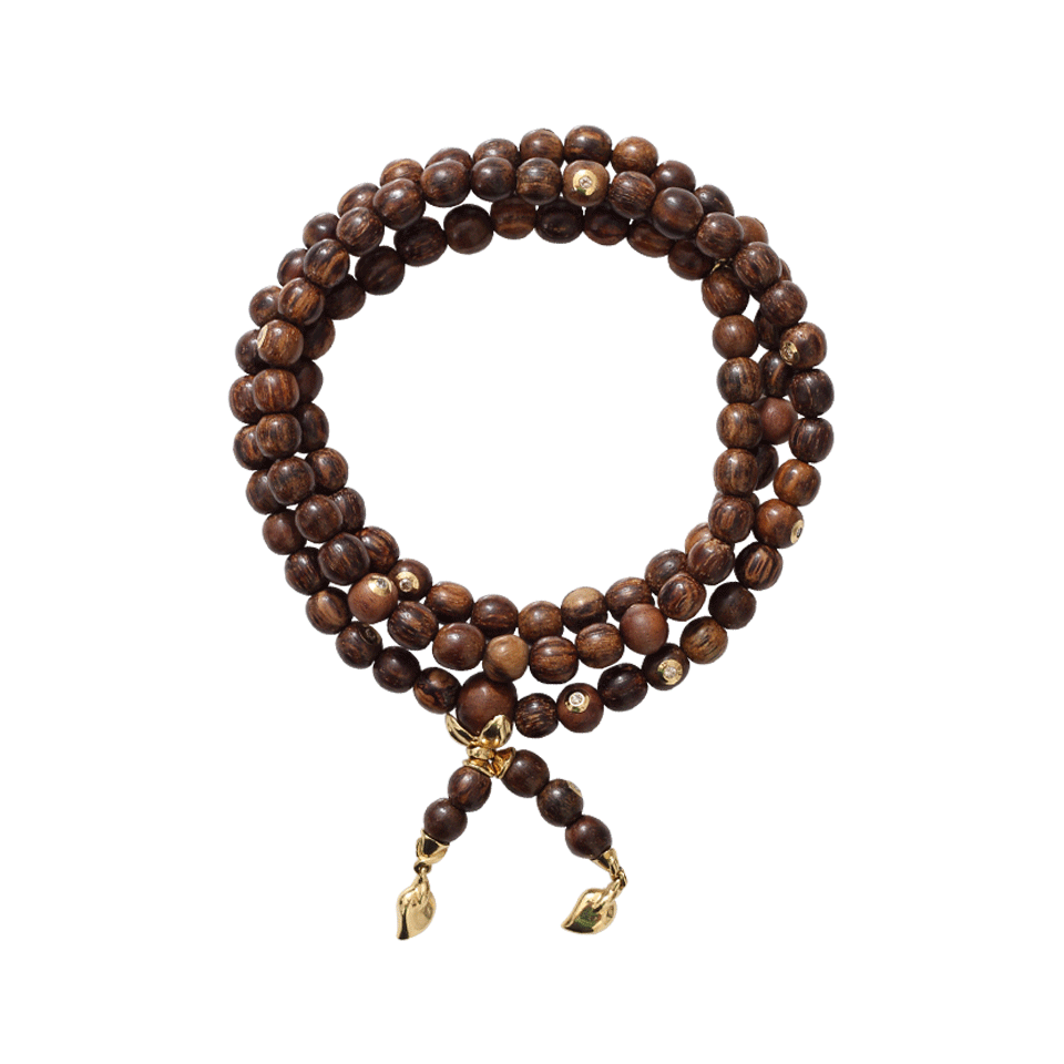 TAMARA COMOLLI-Agar Wood India Wrap Bracelet-YELLOW GOLD
