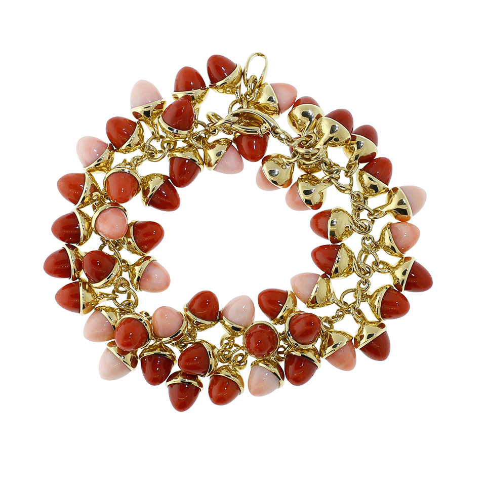 TAMARA COMOLLI-Coral Mikado Flamenco Bracelet-YELLOW GOLD