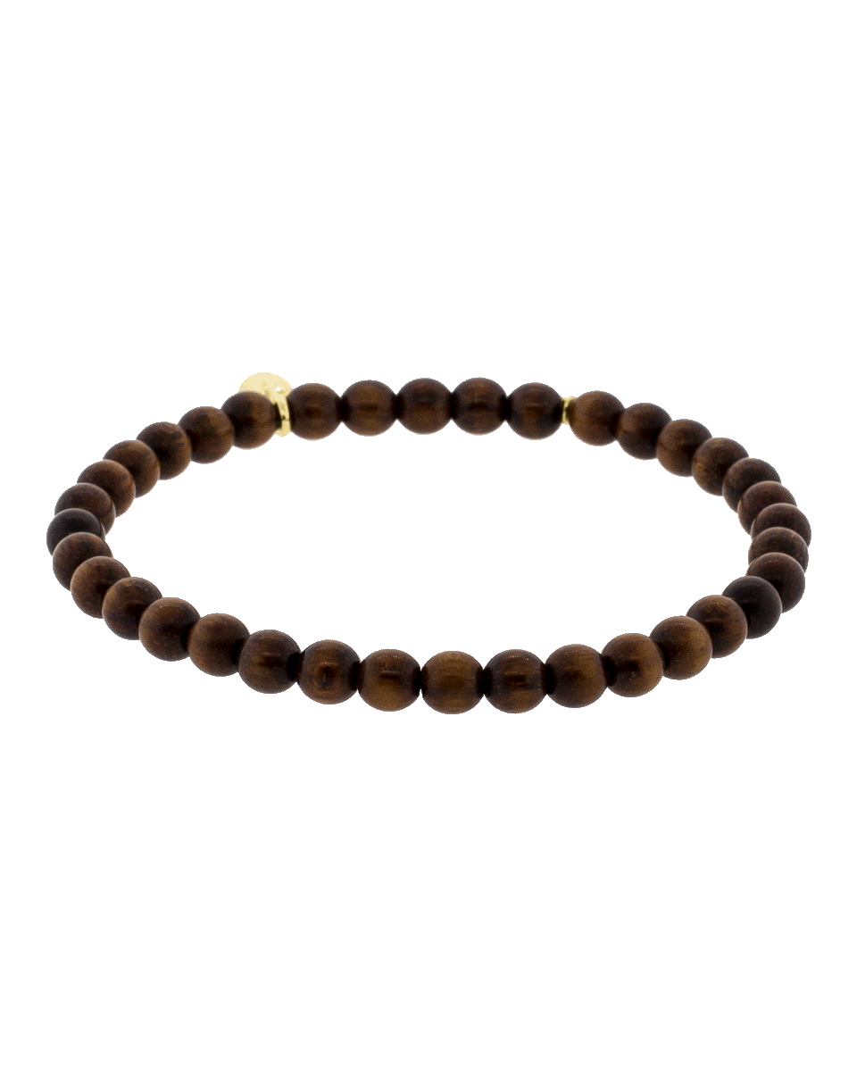 TAMARA COMOLLI-India Snakewood Beaded Bracelet-YELLOW GOLD
