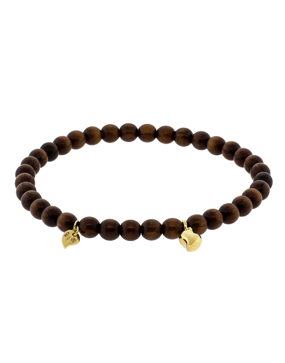 TAMARA COMOLLI-India Snakewood Beaded Bracelet-YELLOW GOLD