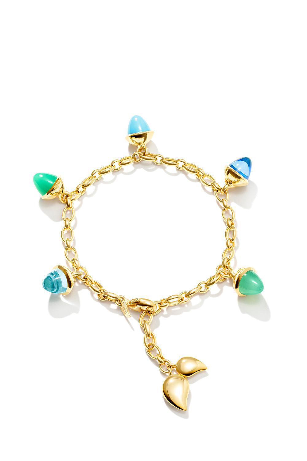 Lagoon Mikado Flamenco Charm Bracelet-YELLOW GOLD-JEWELRYFINE JEWELBRACELET O-TAMARA COMOLLI