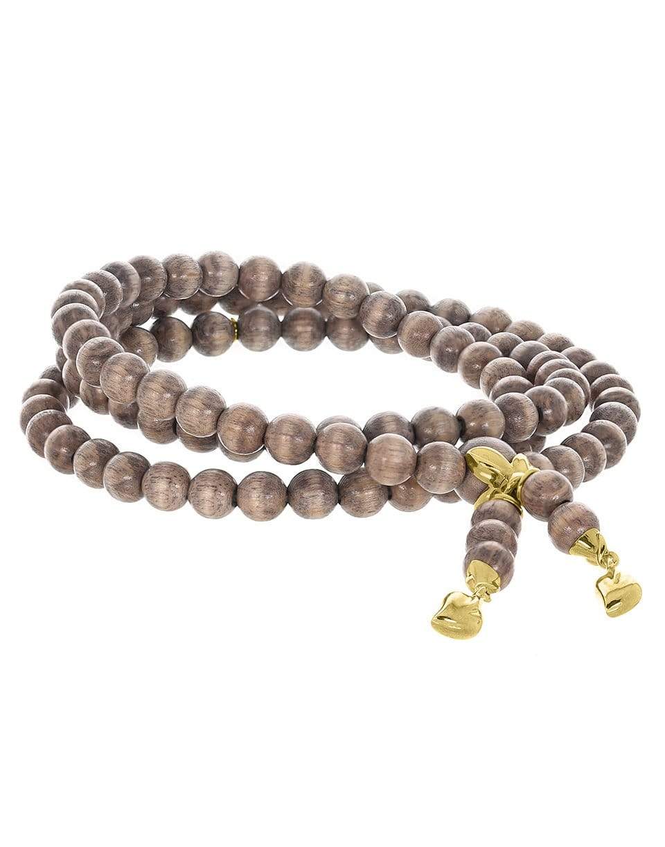TAMARA COMOLLI-Yellow Gold Snakewood India Wrap Bracelet-YELLOW GOLD