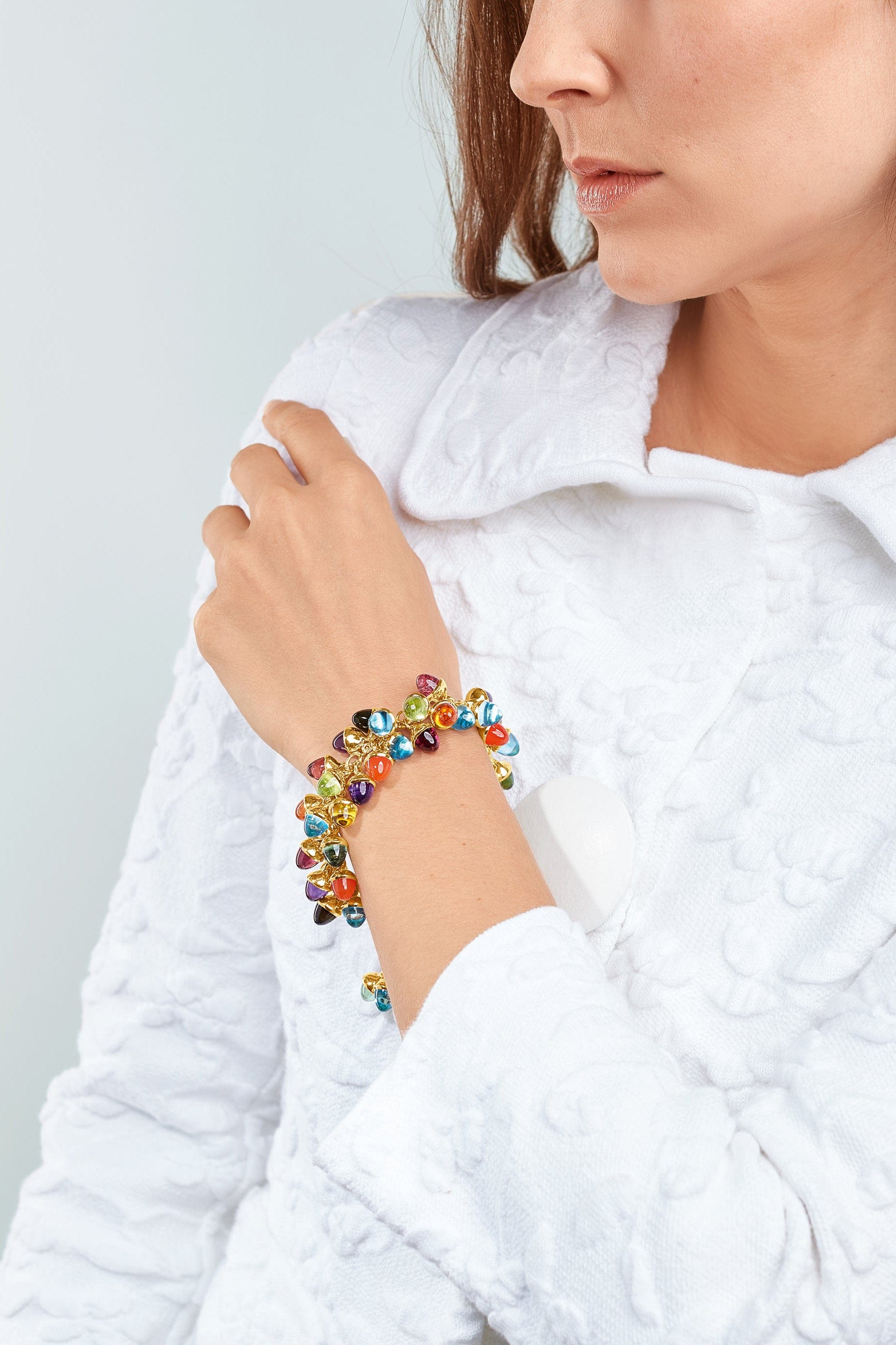 TAMARA COMOLLI-Mikado Flamenco Candy Bracelet-YELLOW GOLD