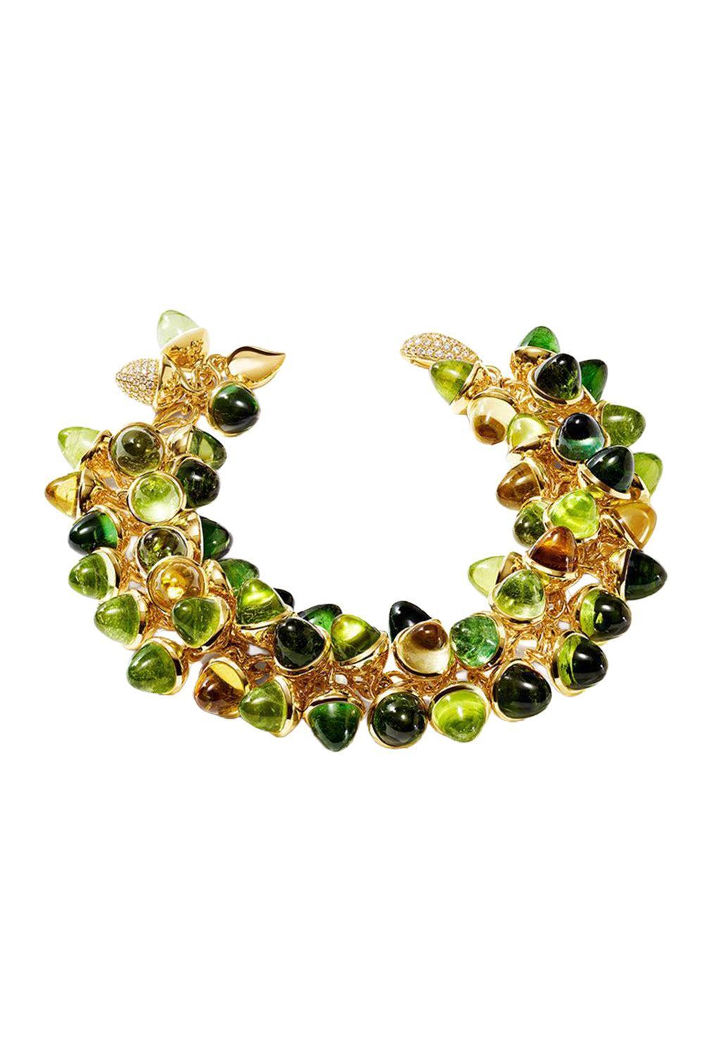Mikado Flamenco Rainforest Bracelet-YELLOW GOLD-JEWELRYFINE JEWELBRACELET O-TAMARA COMOLLI