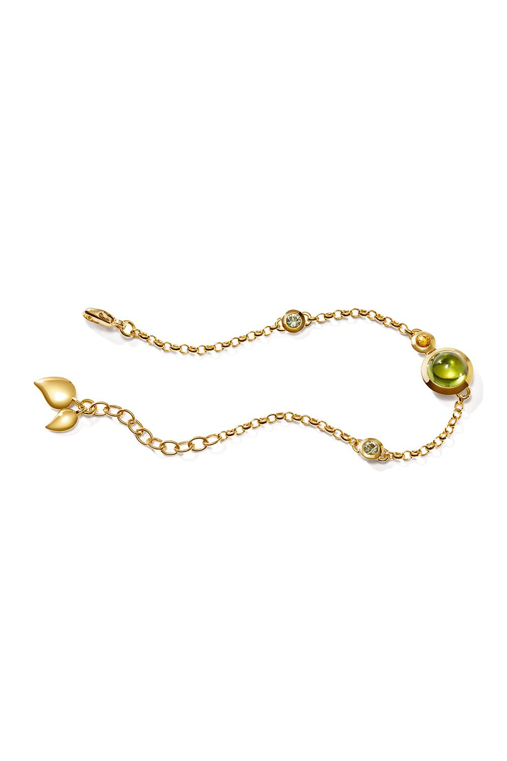 TAMARA COMOLLI-Mini Bouton Rainforest Chain Bracelet-YELLOW GOLD