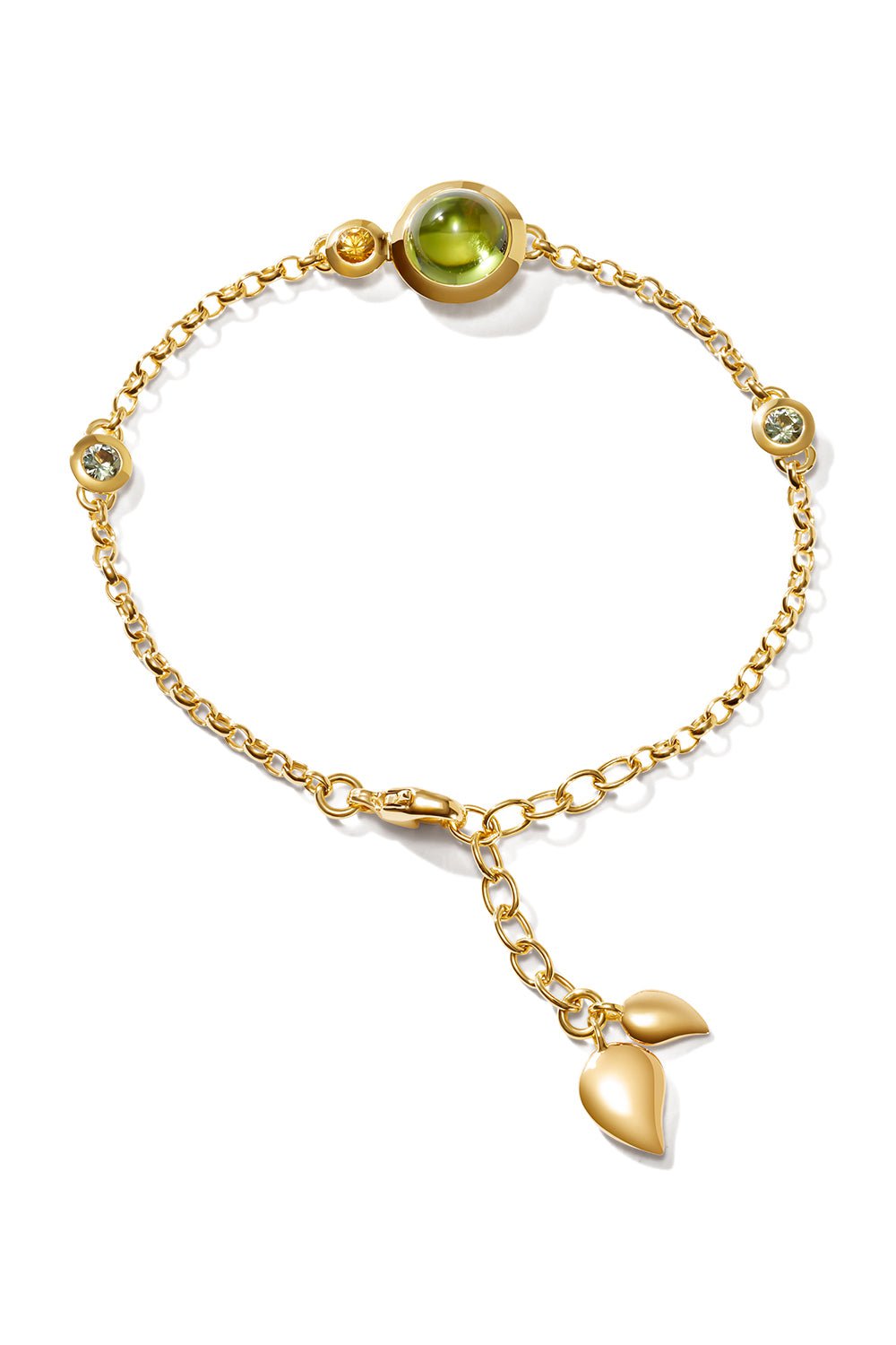 TAMARA COMOLLI-Mini Bouton Rainforest Chain Bracelet-YELLOW GOLD