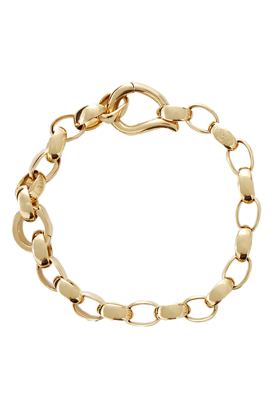 TAMARA COMOLLI-Small Middle Drop Clasp Bracelet-YELLOW GOLD
