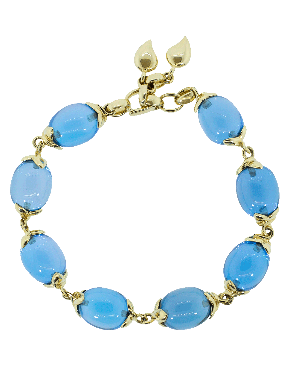 TAMARA COMOLLI-Swiss Topaz Coconut Link Bracelet-YELLOW GOLD