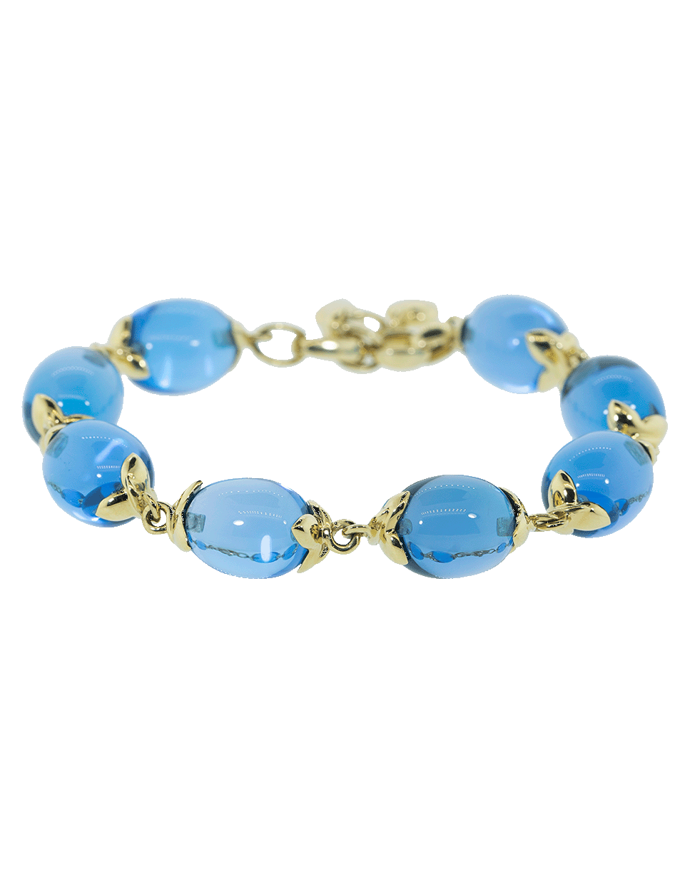 TAMARA COMOLLI-Swiss Topaz Coconut Link Bracelet-YELLOW GOLD